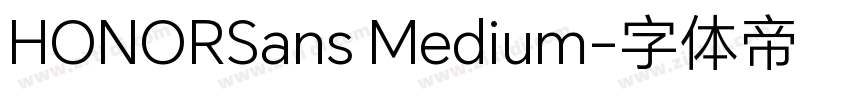 HONORSans Medium字体转换